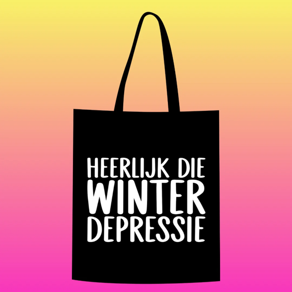 heerlijk die winterdepressie Totebag