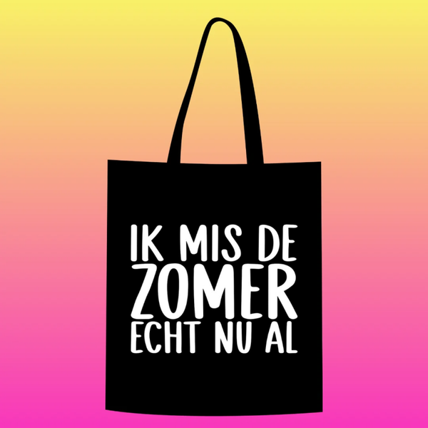 ik mis de zomer echt nu al Totebag