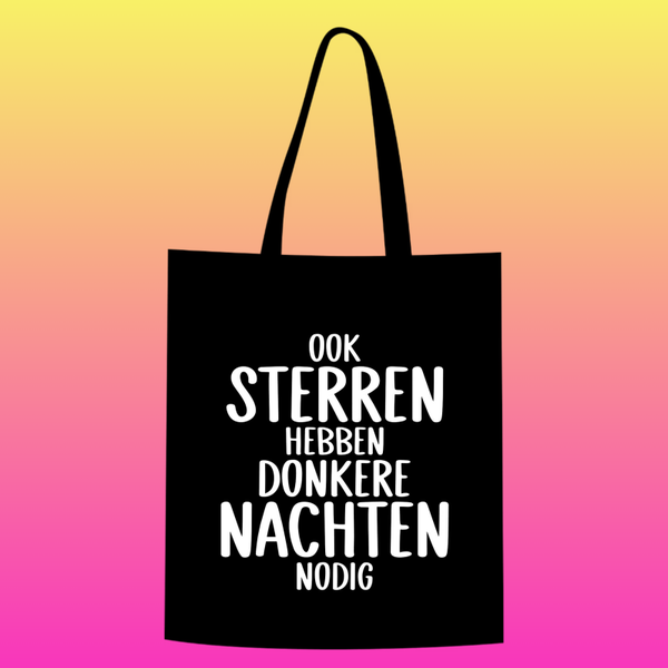 ook sterren hebben donkere nachten nodig  Totebag