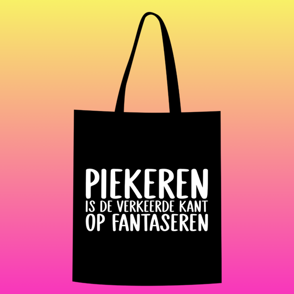 piekeren is de verkeerde kant op fantaseren Totebag
