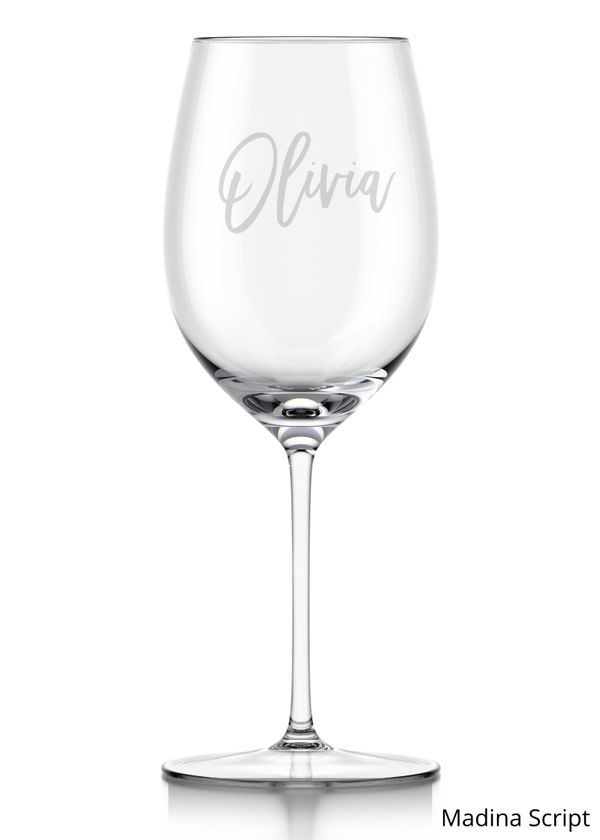 wijnglas: Naam Olivia