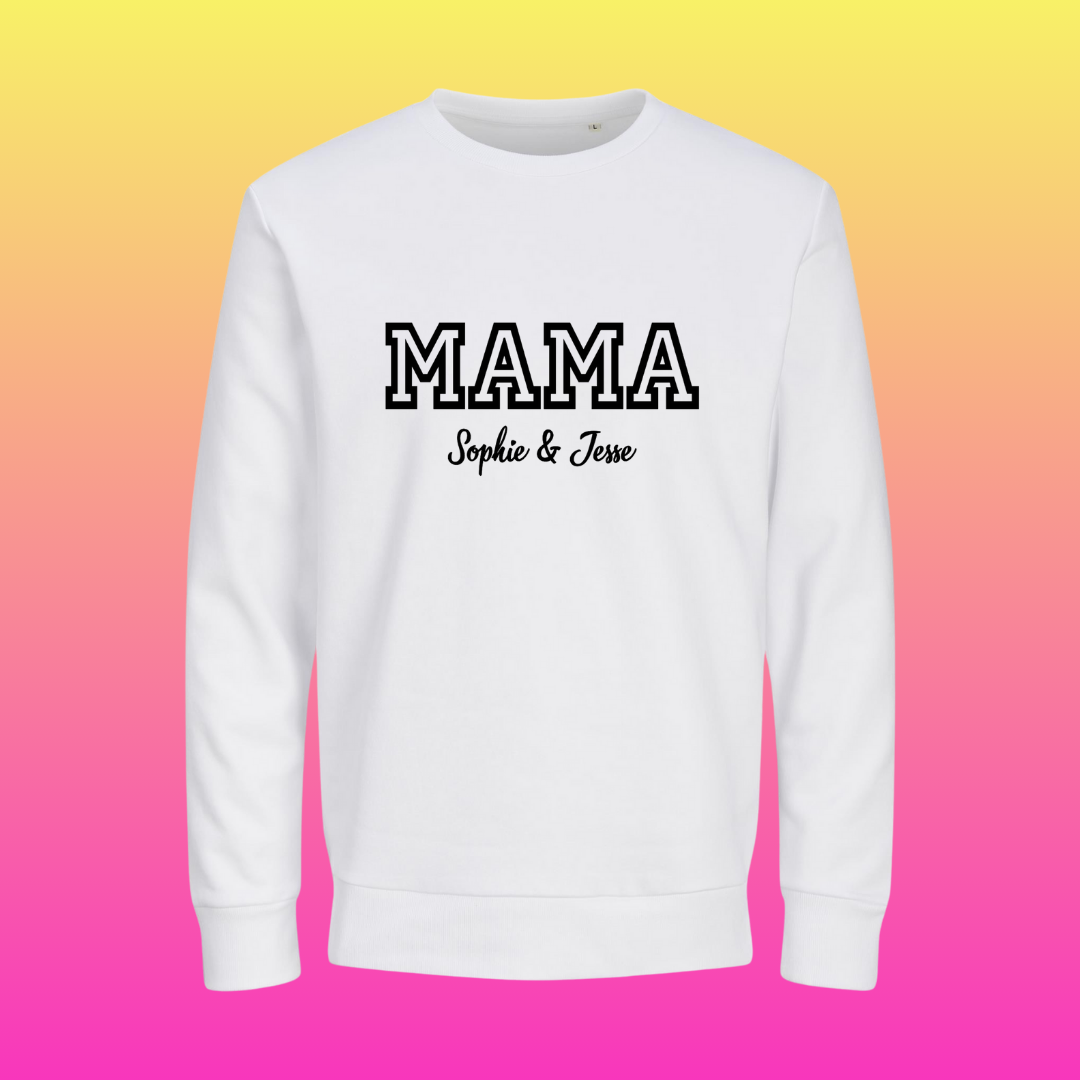Sweater MAMA met namen