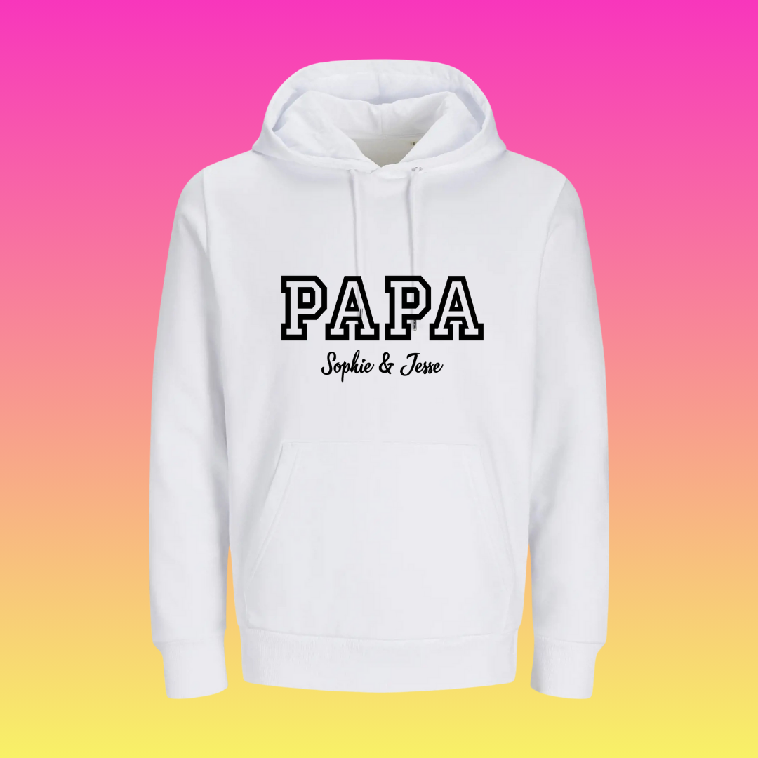 Hoodie PAPA met namen