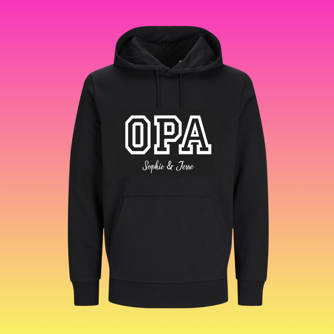 Hoodie OPA met namen