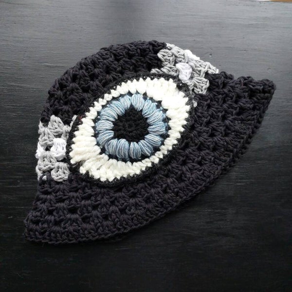 Cyclops Bucket Hat - Black, Grey & White
