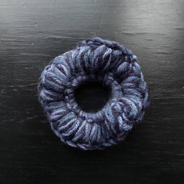 Chunky Scrunchie - Blue & Lilac