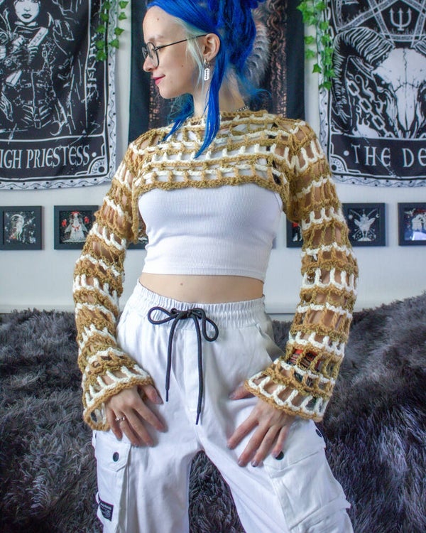 Raglan Shrug - Beige