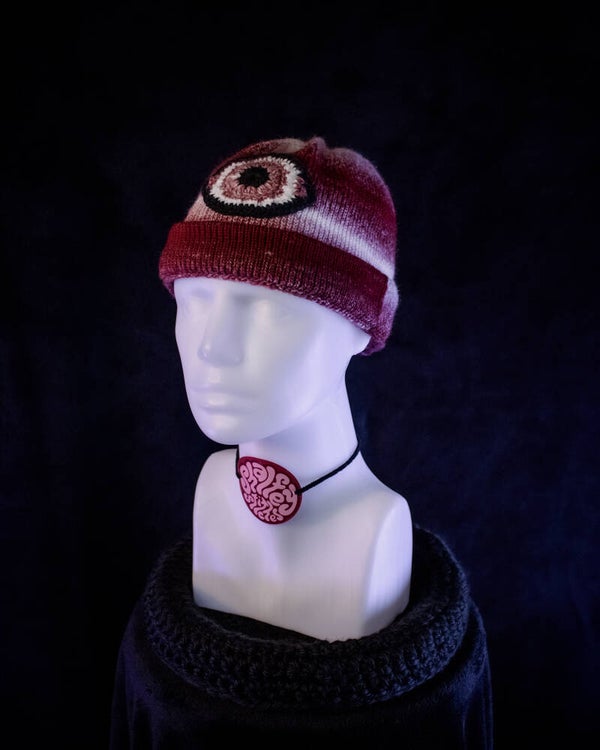 Cyclops Beanie - Red-White Gradient