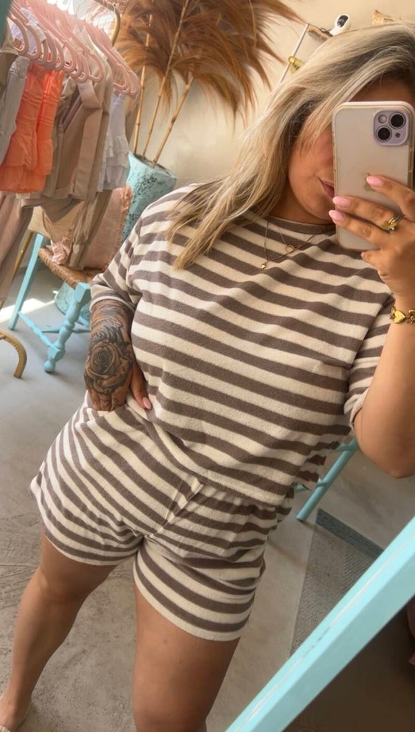 2 pieces set grey and white