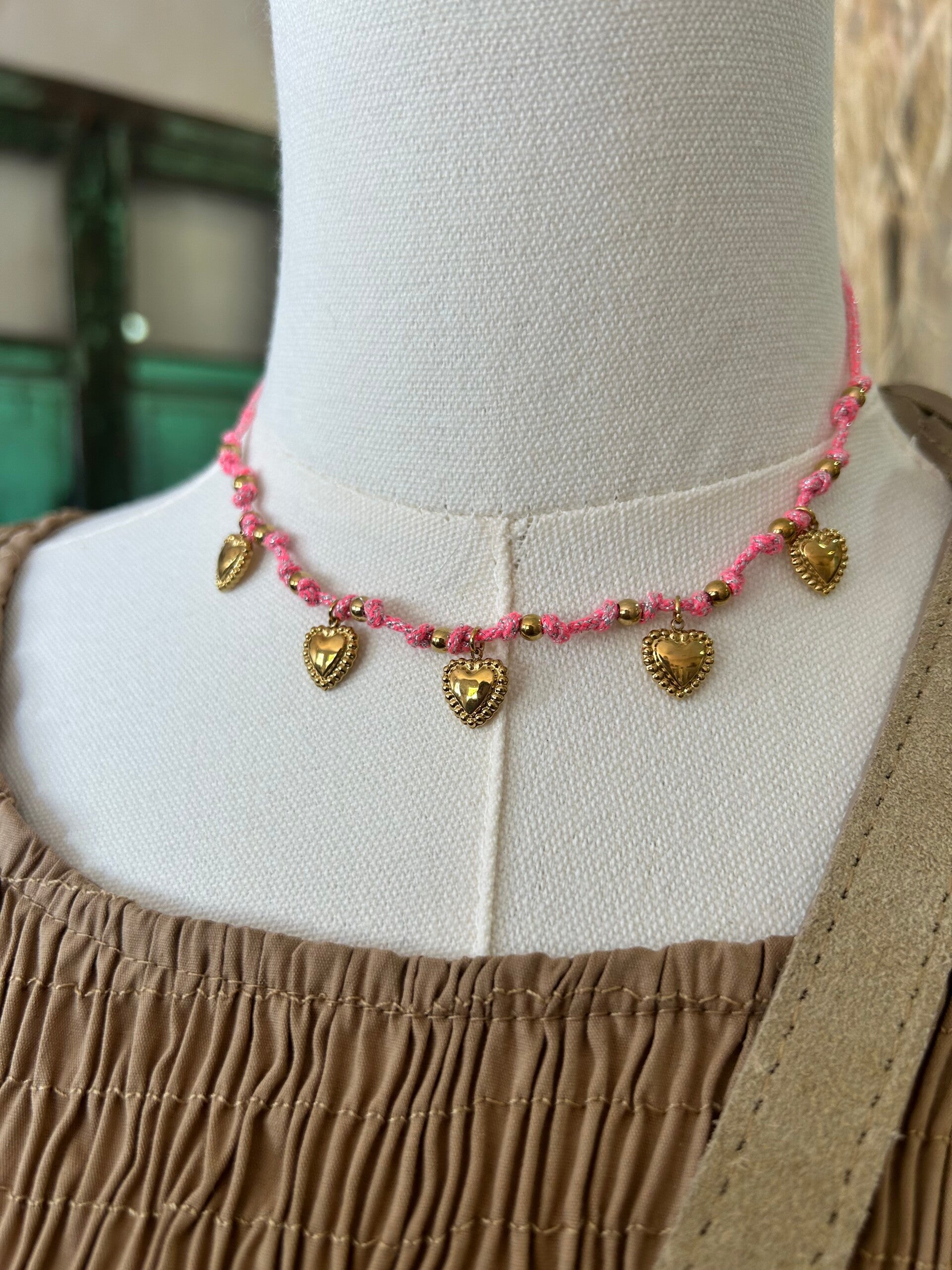 Double heart pink