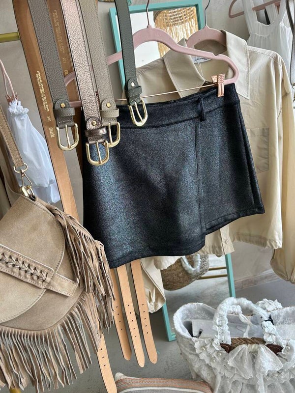 Zwarte Skort glitter