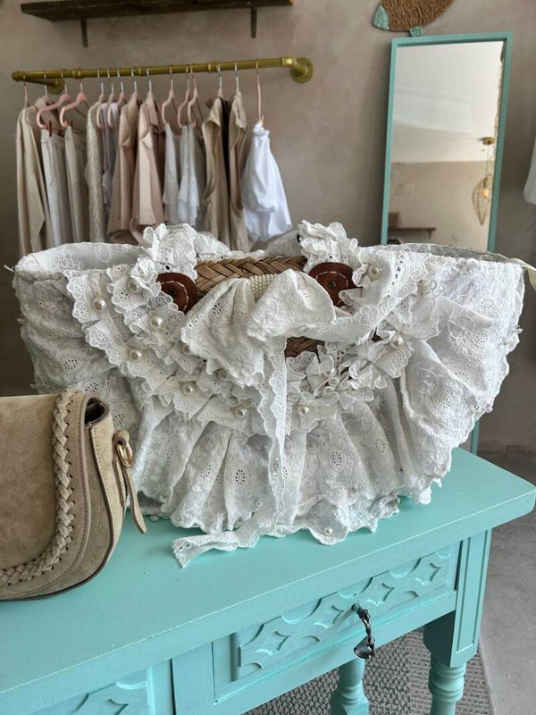 Strand tas white