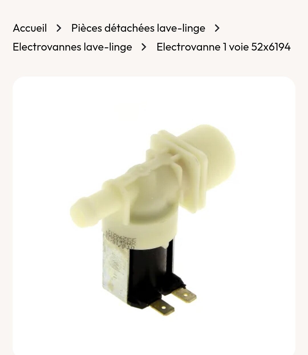 52x6194 électrovanne