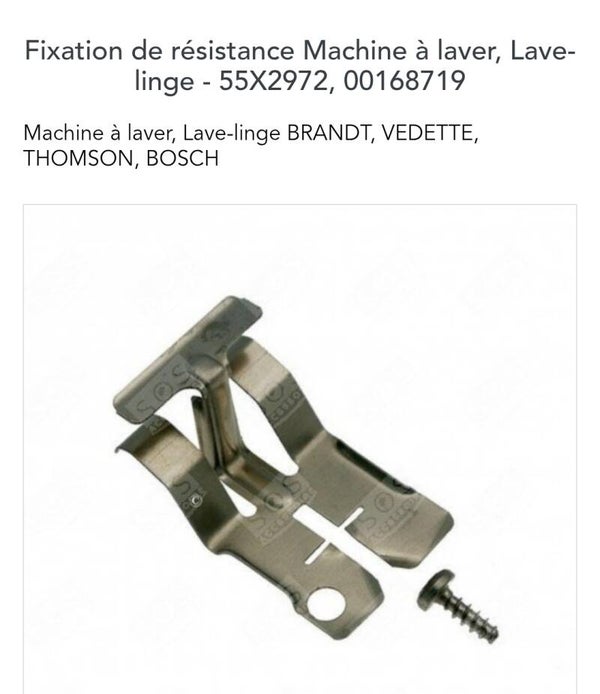 55x2972 fixation radiateur malice