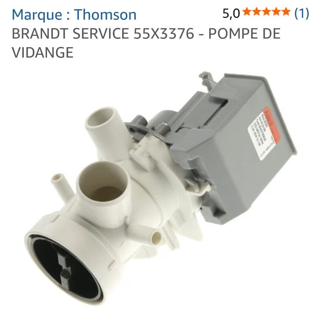 55x3376 pompe de vidange l10