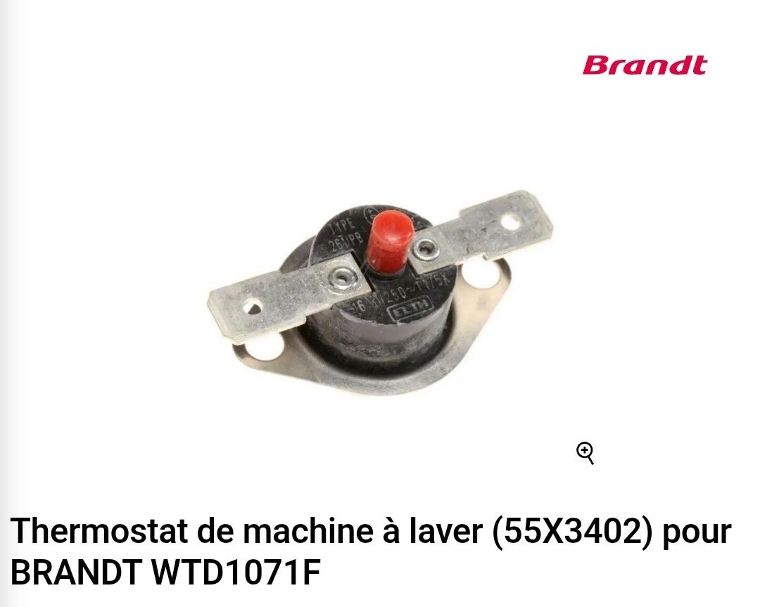 55x3402 thermostat réarmmable