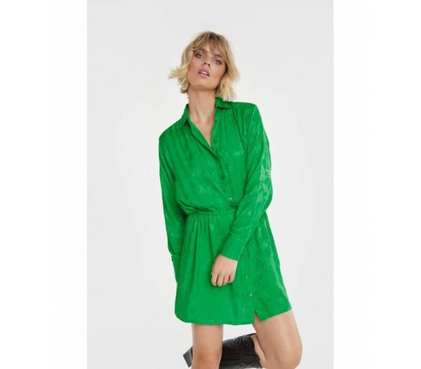 ALIX THE LABEL JACQUARD BLOUSE DRESS