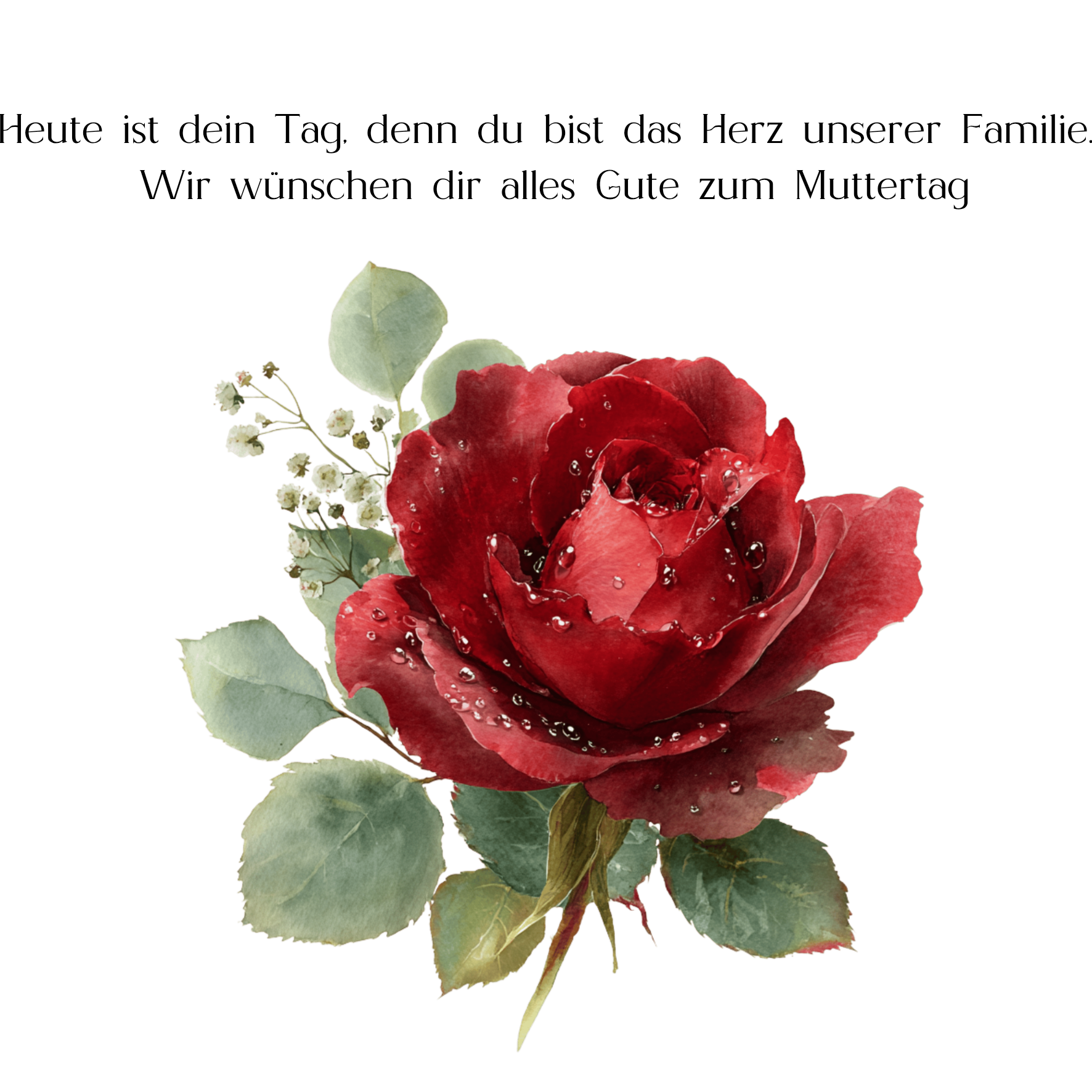 "Heute ist dein Tag,..."