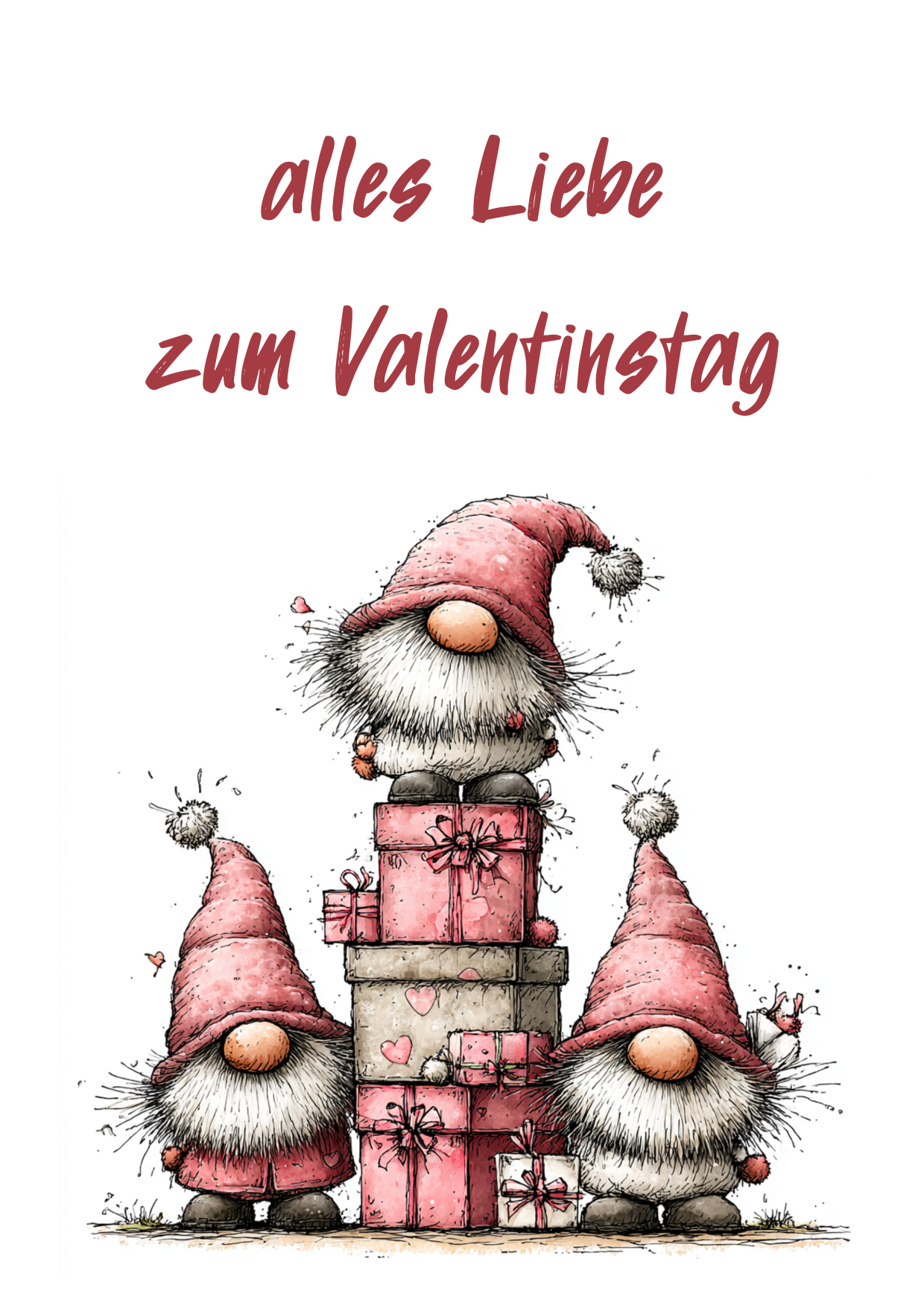 "alles Liebe zum Valentinstag" Wichtel 5
