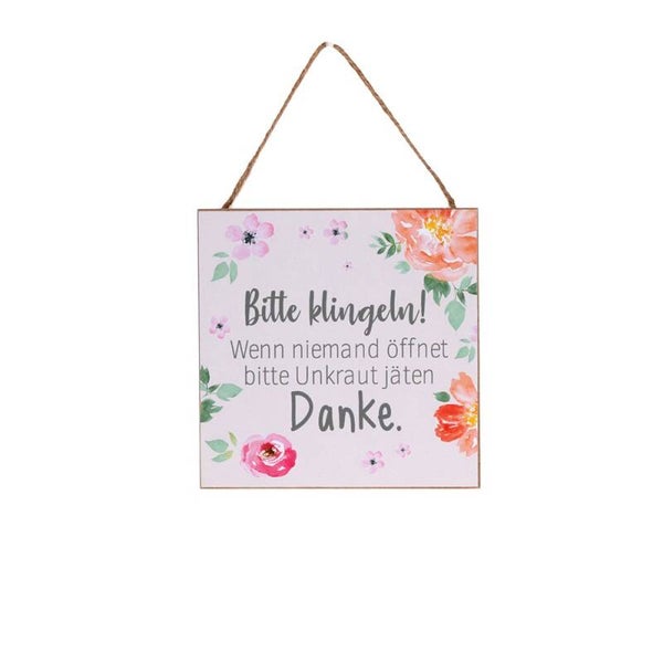 Schild bitte klingeln