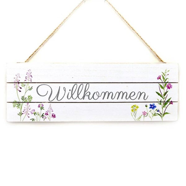 Willkommen Schild