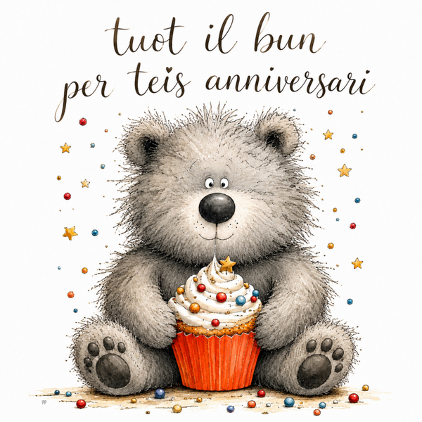 tuot il bun per teis anniversari*