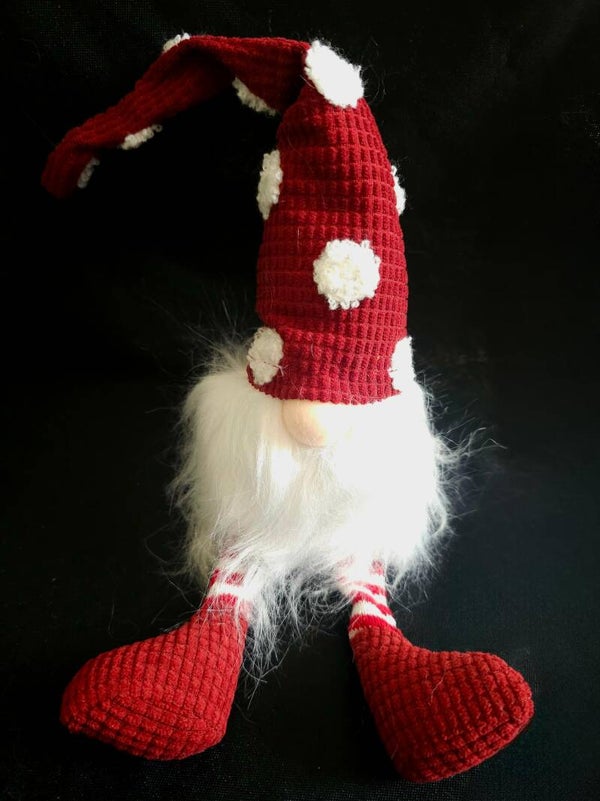 Wichtel rot mit weissen Punkten