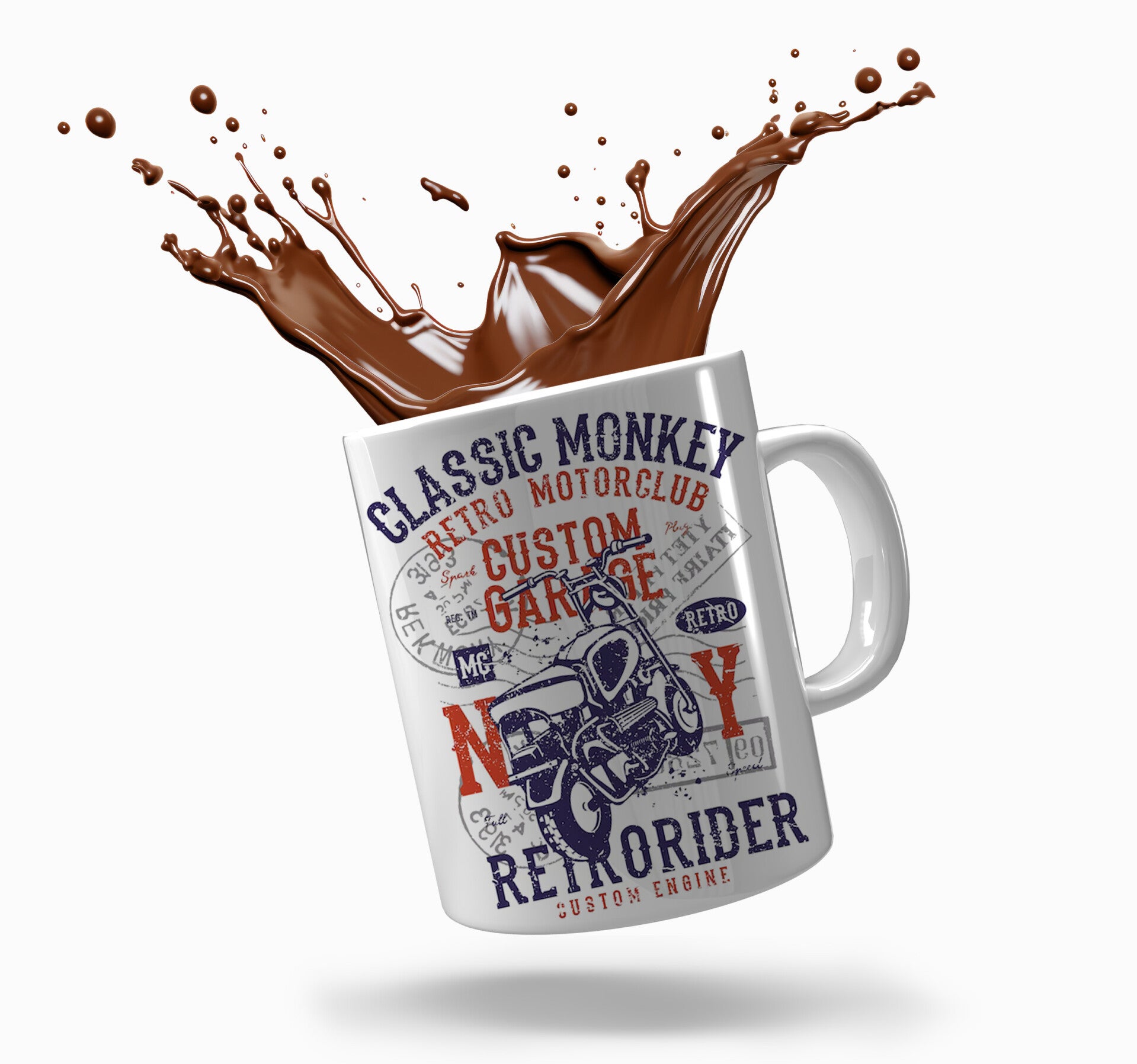 Classic Monkey Retro Mortorclub NY Retrorider