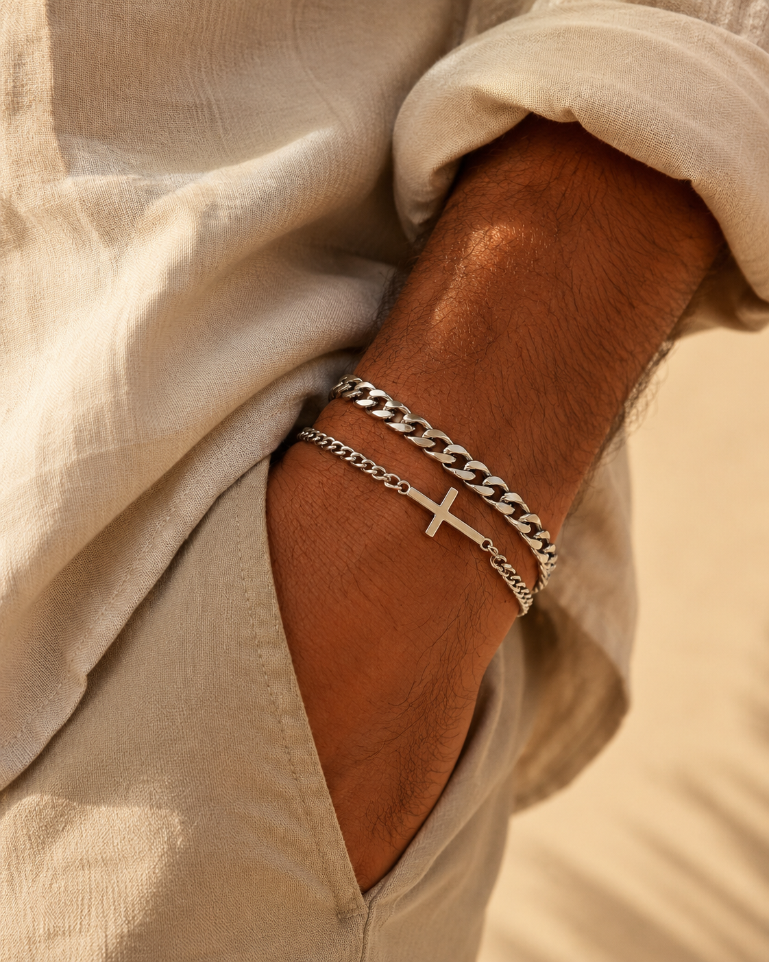 Armband Set Kruis & Schakel