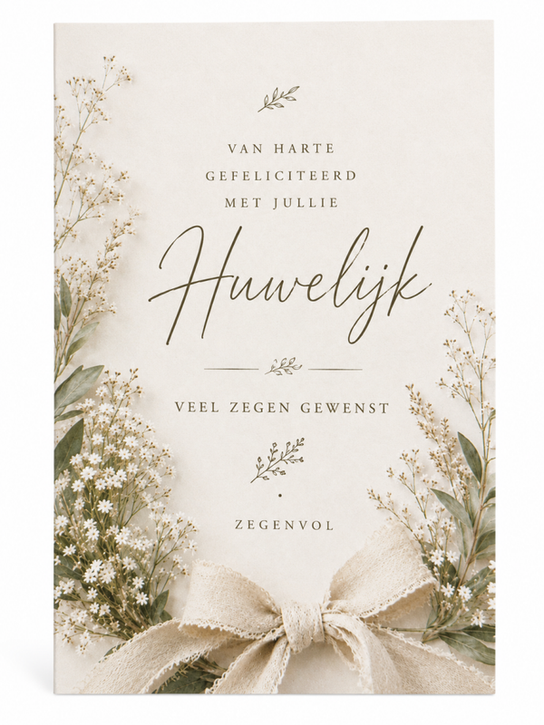 Wenskaart Huwelijk