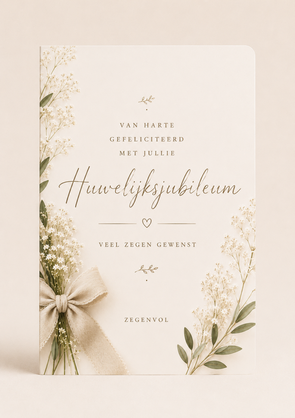Wenskaart Huwelijksjubileum