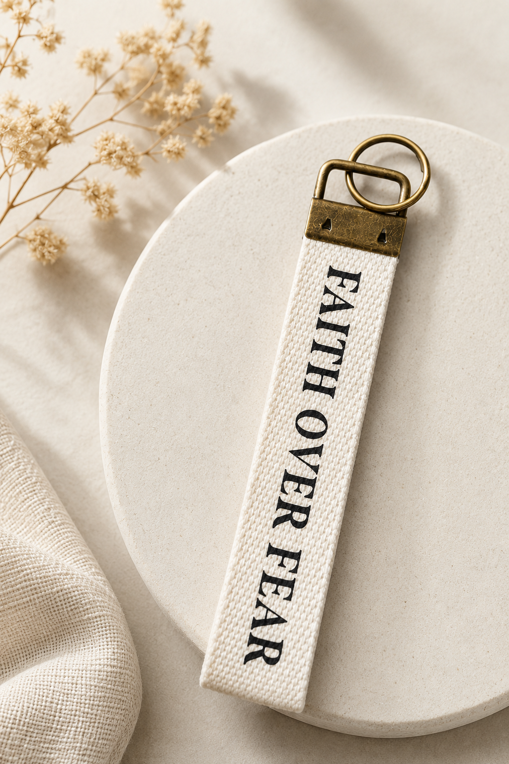 Sleutelhanger Faith over Fear