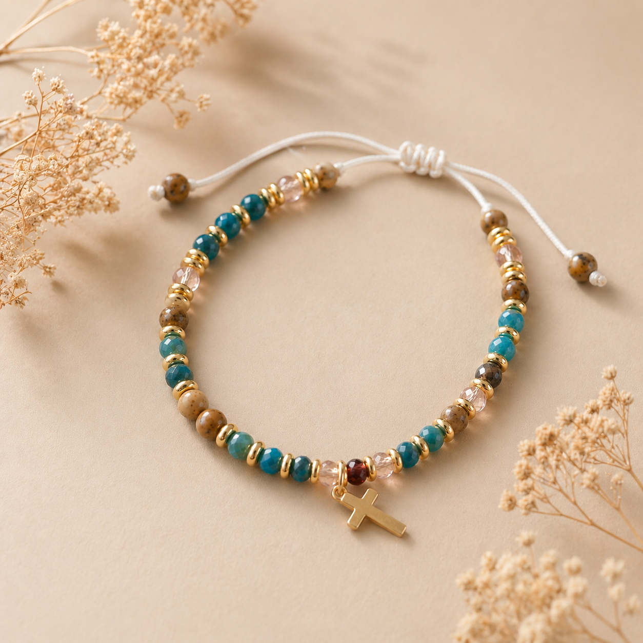 Boho Armband Groen Bruin