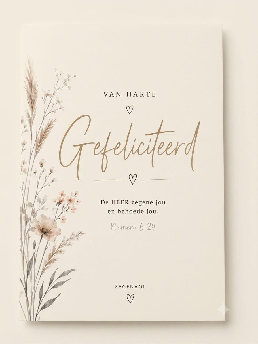 Wenskaart Gefeliciteerd Vrouw