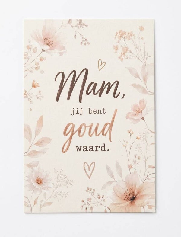 Wenskaart Mam