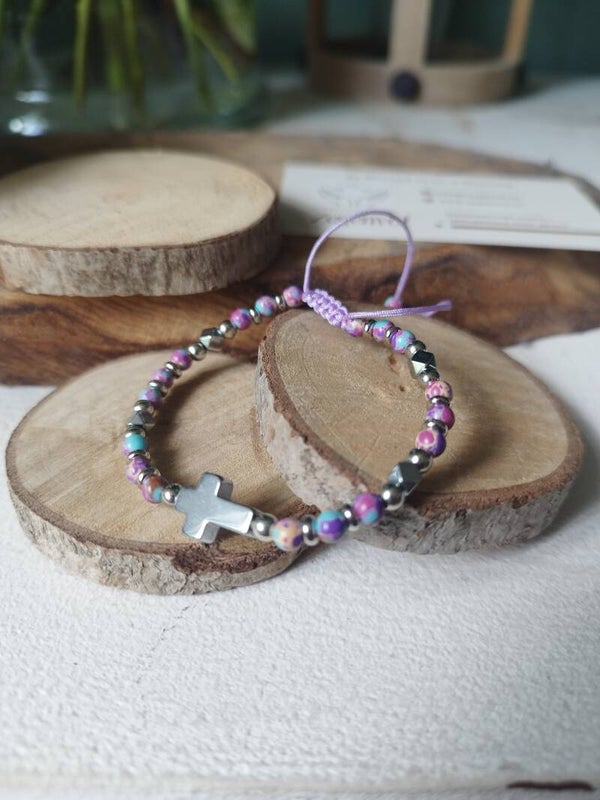 Armband Paars Zilver