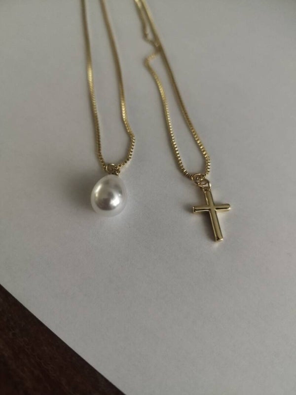 Custom Ketting Parel en kruisje