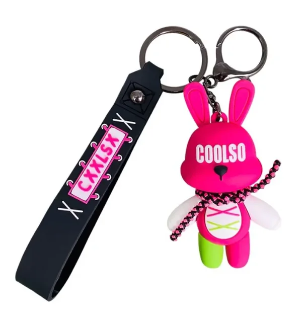 Sleutelhanger FUCHSIA KONIJN