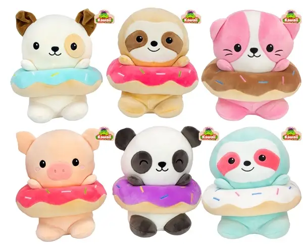 Kawaii pluche Donut 19cm