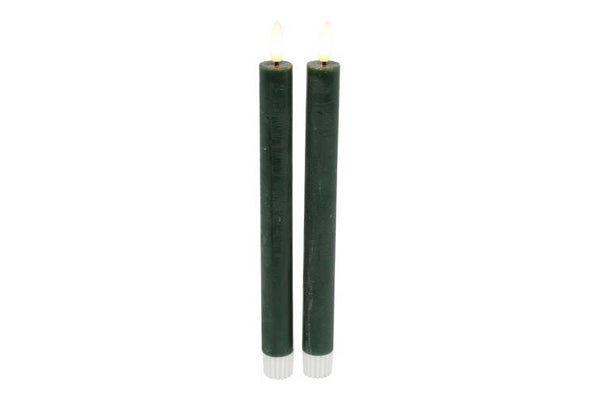 LED Kaars Diner Ø2,2CM Lyon L s2 d.groen-2,2x2,2x24CM
