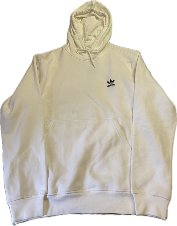 Adidas Men's White Trefoil Hoodie