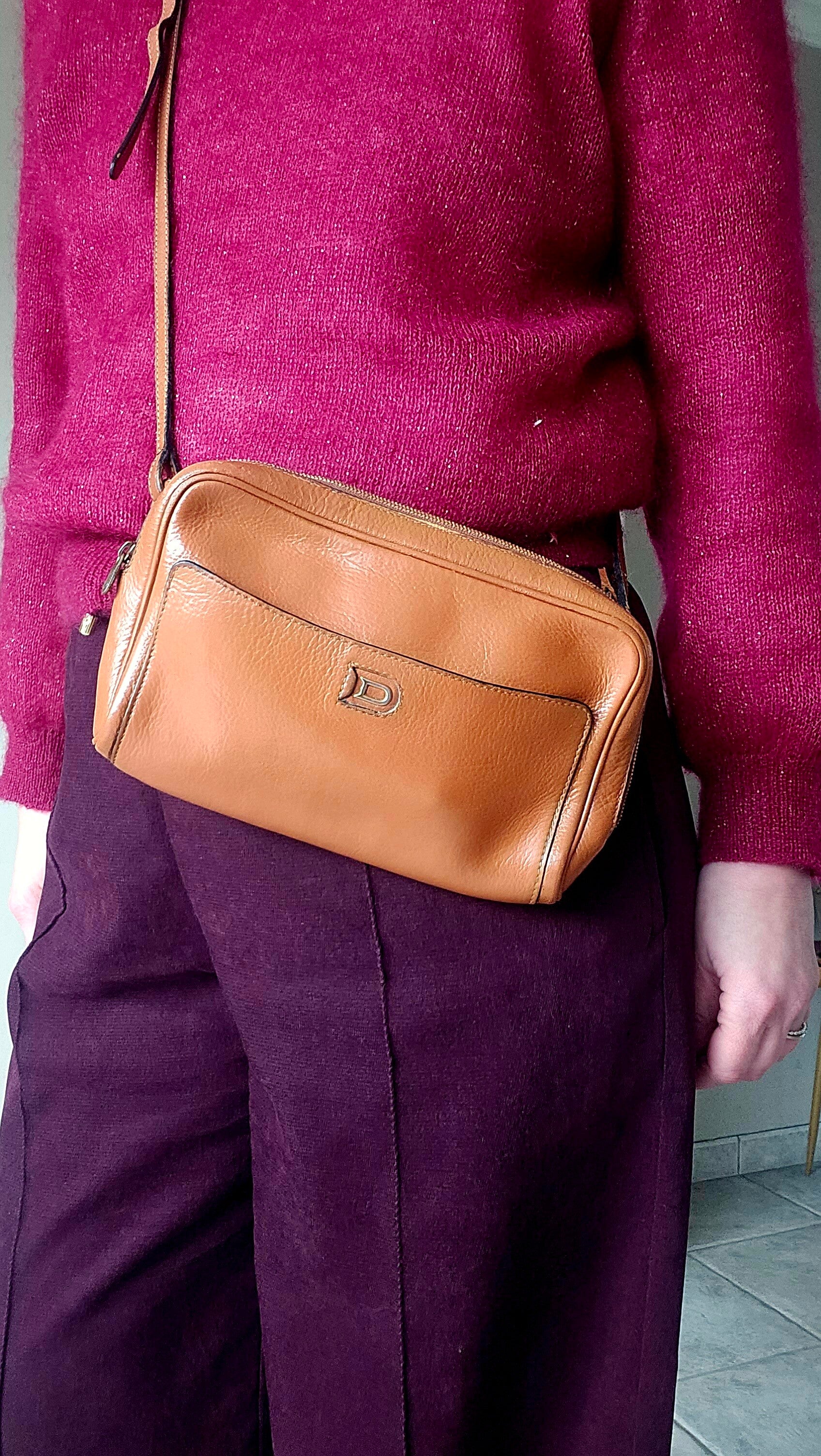 Delvaux crossbody cognac