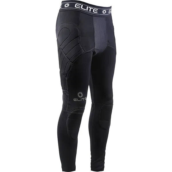 BLACK ELITE SPORTS HIGH-DURABILITY BASIC DEFENSIVE SHIELD COMPRESSION LEGGINGS
