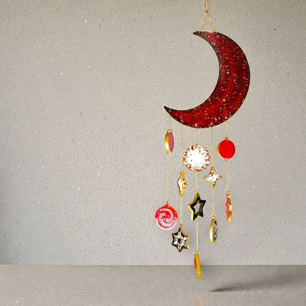Suspension Lunaire Rouge Passion