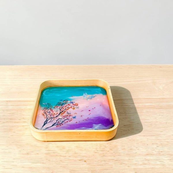 Plateau carrée féerique