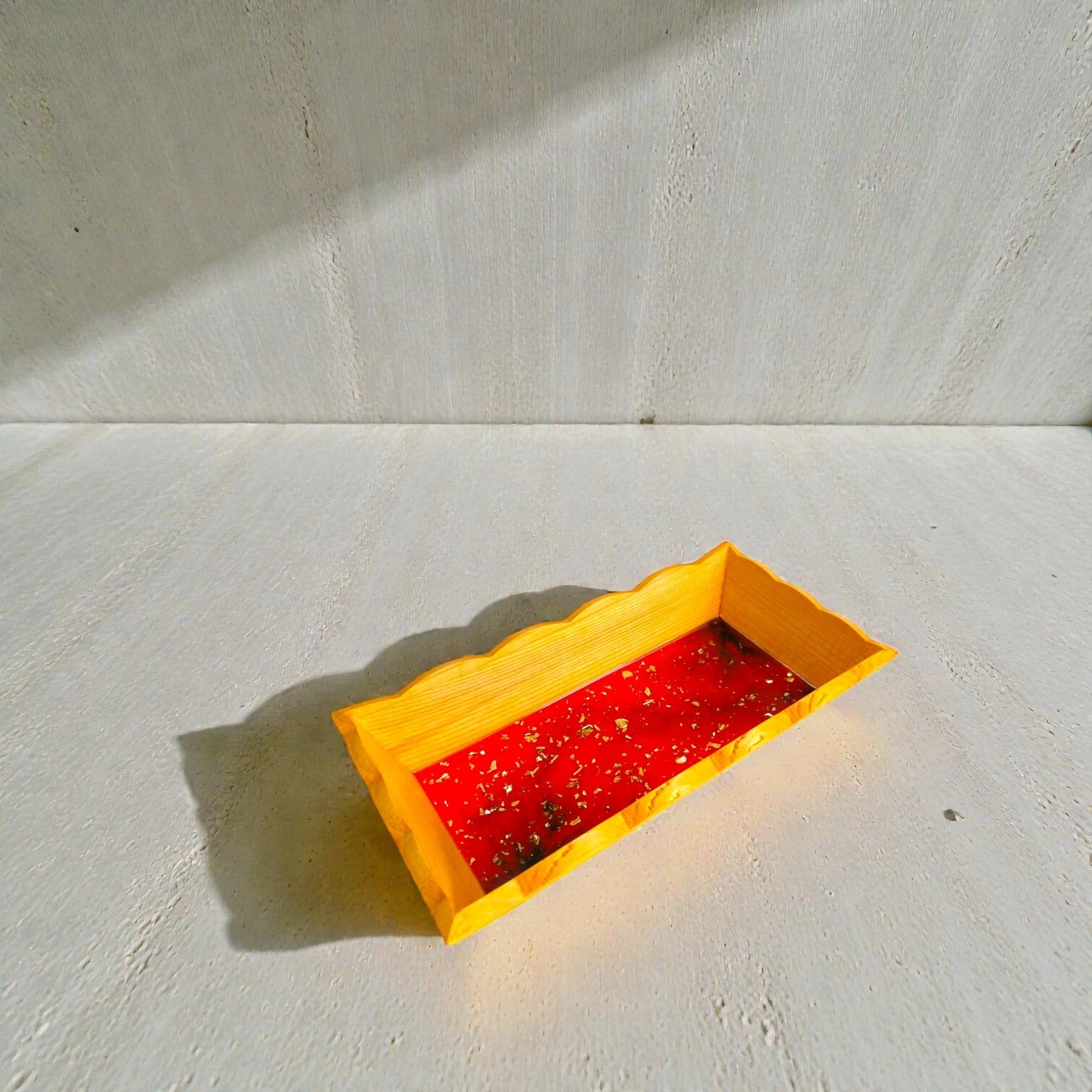 Vide-poche Volute rouge écarlate