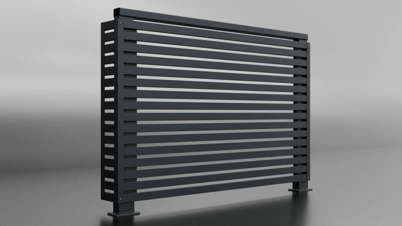 Model 1, ALU balkonska ograja, letev 40x20mm