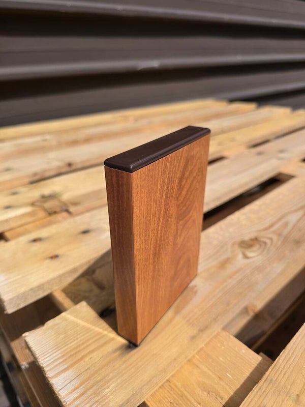 ALU letev, dim. 100x20mm, dolžina 6M, imitacija lesa ("ZLATI HRAST"