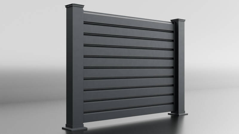 Model 5, ALU dvoriščna ograja, letev ROMB s PERESI, 100x20mm