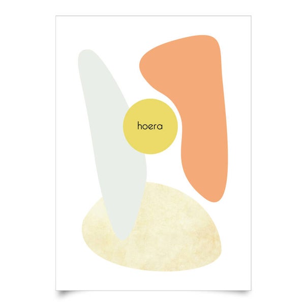 ansichtkaart 'hoera'